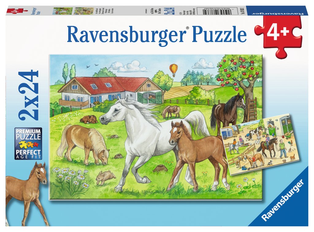 Ravensburger 2 Puzzles - Auf dem Pferdehof 24 Teile Puzzle Ravensburger-07833 Ravensburger 2 Puzzles - Auf dem Pferdehof 24 Teile Puzzle Ravensburger-07833 von Ravensburger