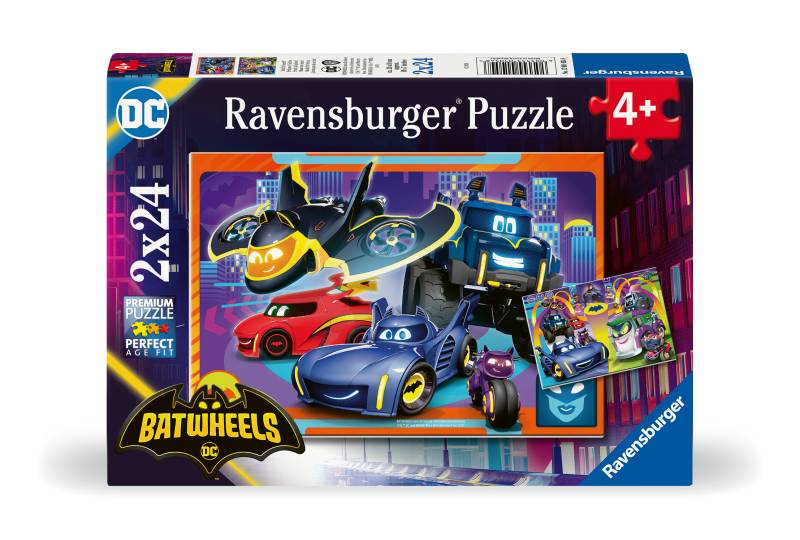 Ravensburger 2 Puzzles - Die Batwheels in Aktion 24 Teile Puzzle Ravensburger-01054 von Ravensburger