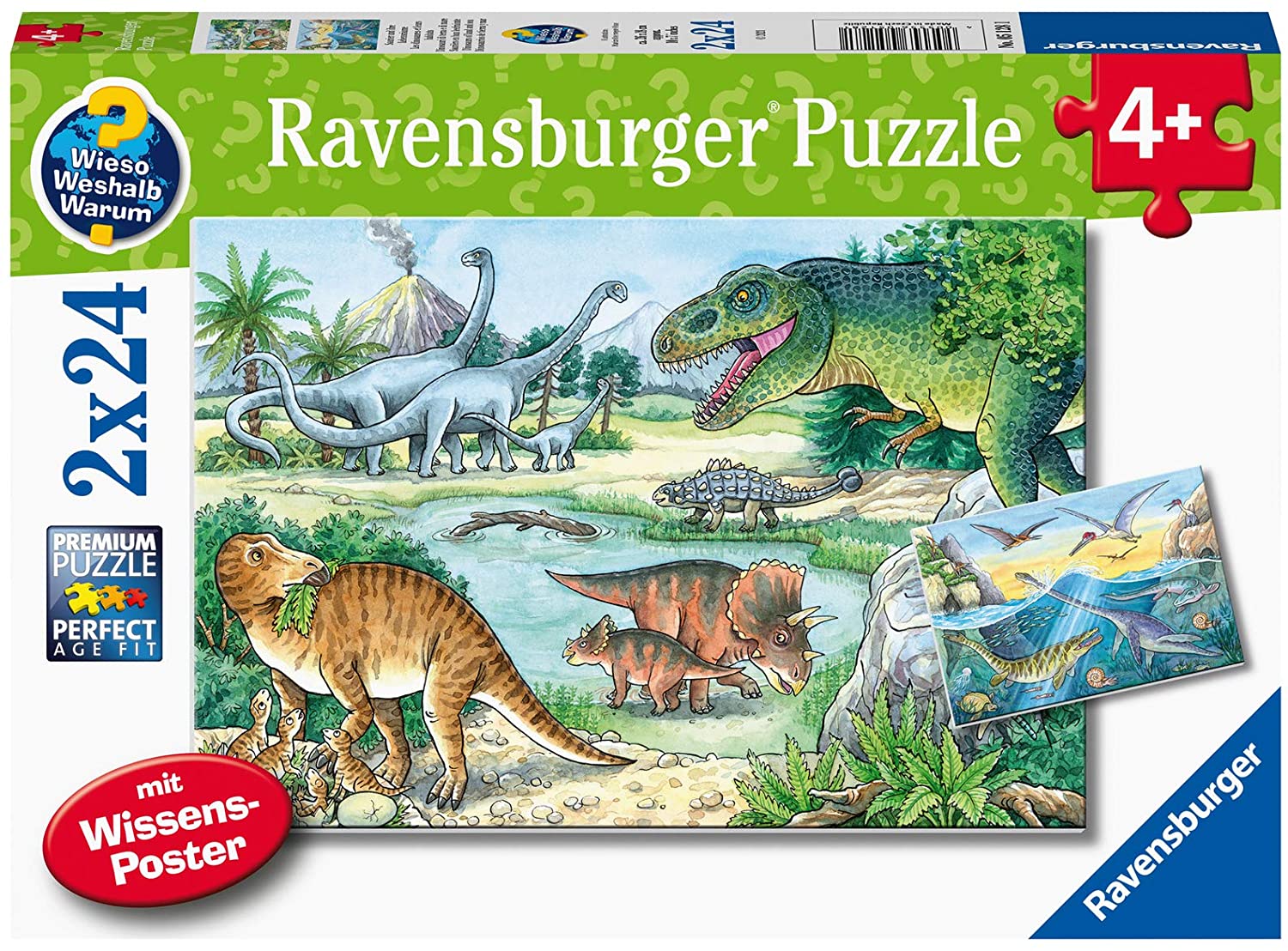 Ravensburger 2 Puzzles - Dinosaurs and their Habitats 24 Teile Puzzle Ravensburger-05128 Ravensburger 2 Puzzles - Dinosaurs and their Habitats 24 Teile Puzzle Ravensburger-05128 von Ravensburger
