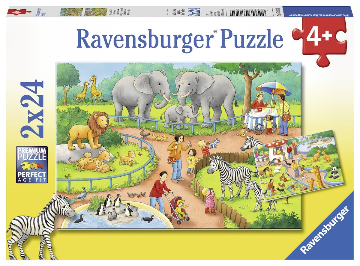 Ravensburger 2 Puzzles - Ein Tag im Zoo 24 Teile Puzzle Ravensburger-07813 Ravensburger 2 Puzzles - Ein Tag im Zoo 24 Teile Puzzle Ravensburger-07813 von Ravensburger