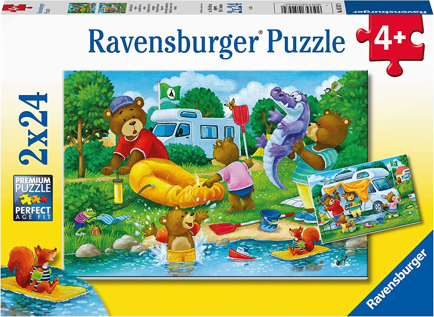 Ravensburger 2 Puzzles - Familie Bär geht campen 24 Teile Puzzle Ravensburger-05247 Ravensburger 2 Puzzles - Familie Bär geht campen 24 Teile Puzzle Ravensburger-05247 von Ravensburger