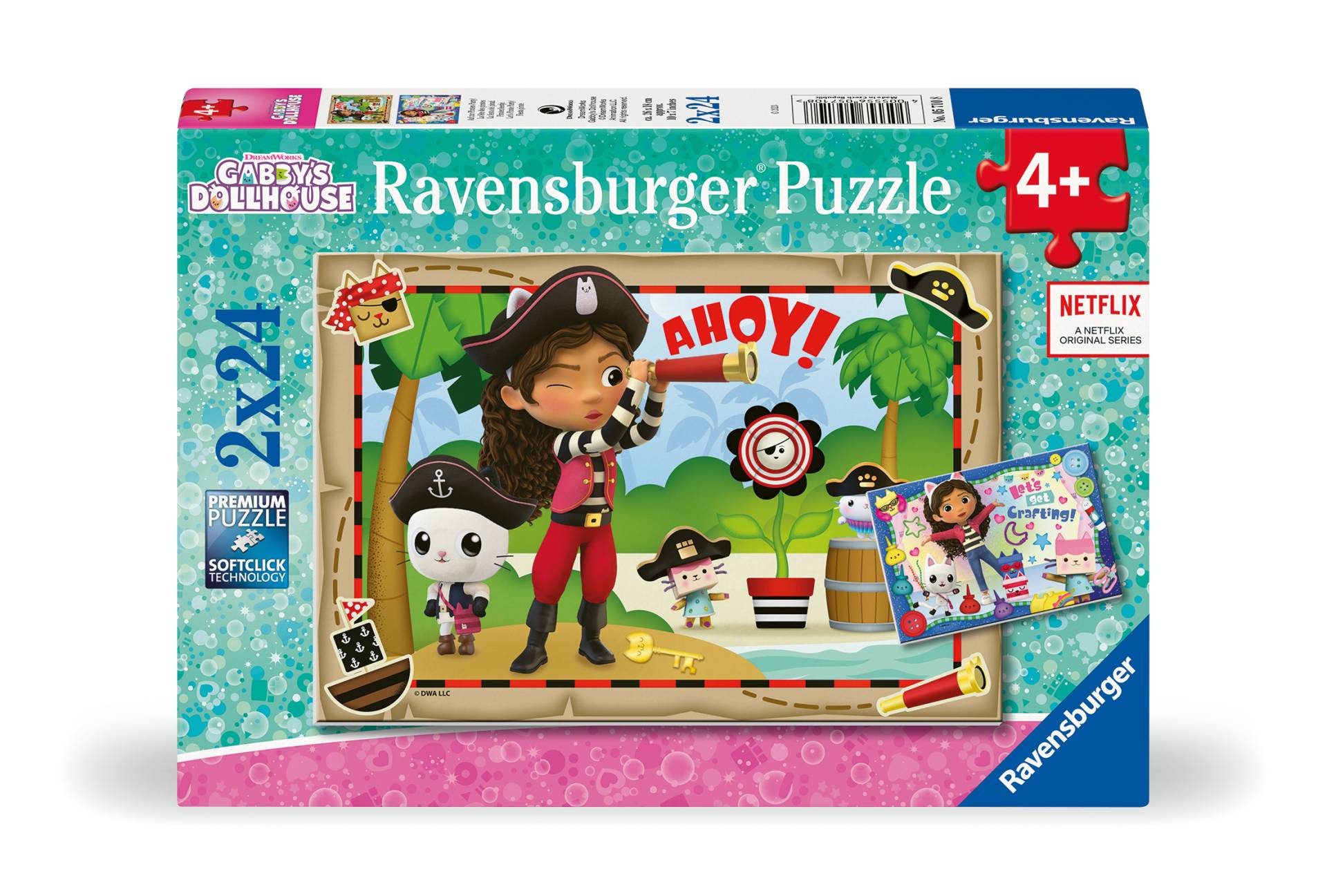 Ravensburger 2 Puzzles - Gabby's Dollhouse 24 Teile Puzzle Ravensburger-05710 Ravensburger 2 Puzzles - Gabby's Dollhouse 24 Teile Puzzle Ravensburger-05710 von Ravensburger