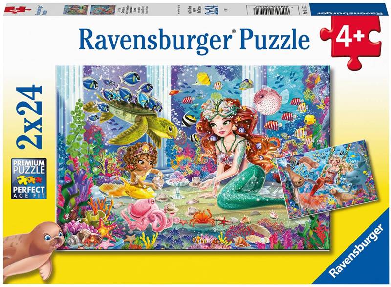 Ravensburger 2 Puzzles - Mermaids 24 Teile Puzzle Ravensburger-05147 von Ravensburger