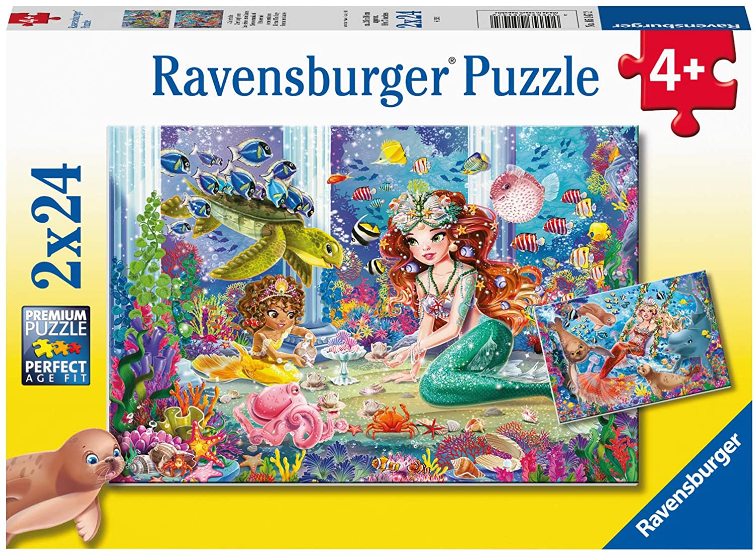 Ravensburger 2 Puzzles - Mermaids 24 Teile Puzzle Ravensburger-05147 von Ravensburger