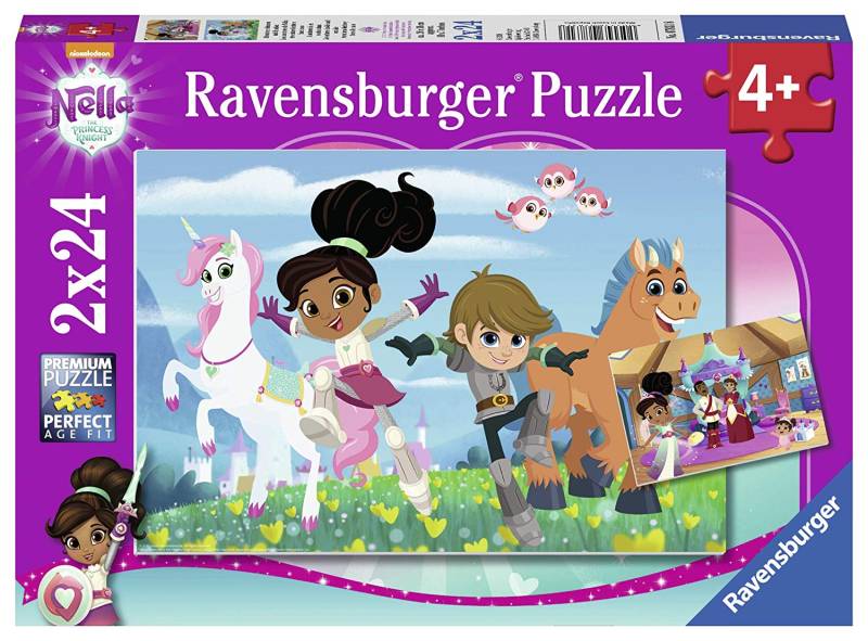 Ravensburger 2 Puzzles - Nella The Princess Knight 24 Teile Puzzle Ravensburger-07831 von Ravensburger