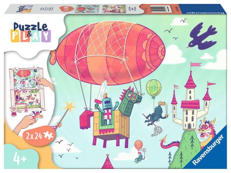 Ravensburger 2 Puzzles - Puzzle & Play - Royale Party 24 Teile Puzzle Ravensburger-05596 von Ravensburger