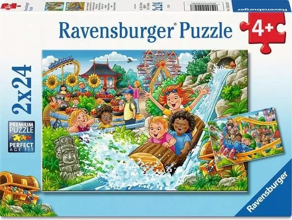 Ravensburger 2 Puzzles - Vergnügungspark 24 Teile Puzzle Ravensburger-04258 von Ravensburger