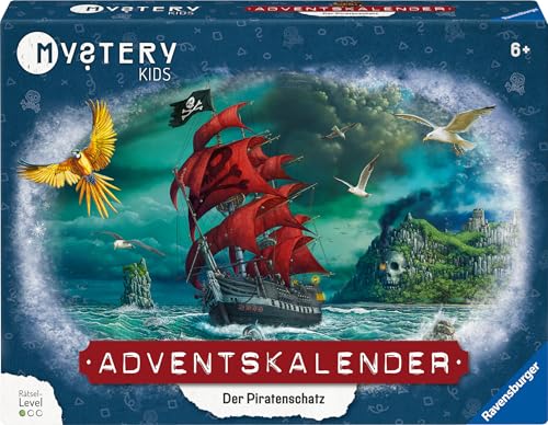 Ravensburger 20186 - Mystery Kids Adventskalender - Der Piratenschatz - Rätsel-Adventskalender für Kinder ab 6 Jahren - 24 Rätsel für EXIT-Begeisterte Ravensburger 20186 - Mystery Kids Adventskalender - Der Piratenschatz - Rätsel-Adventskalender für Kinder ab 6 Jahren - 24 Rätsel für EXIT-Begeisterte von Ravensburger