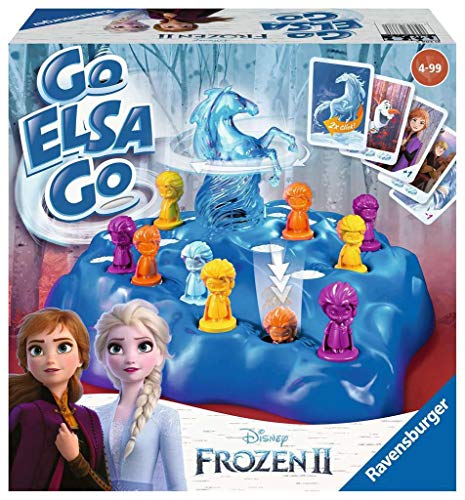 Ravensburger 20425 - Disney Frozen 2 Go Elsa Go, Klassiker in neuem Design für 2-4 Spieler, Kinderspiel ab 4 Jahren, Eiskönigin 2 von Ravensburger