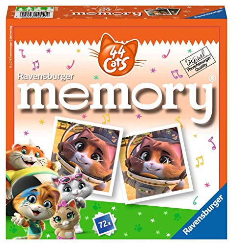 Ravensburger 20451 - 44 Cats memory, der Spieleklassiker für alle Fans der TV-Serie 44 Cats, Merkspiel für 2-8 Spieler ab 4 Jahren von Ravensburger