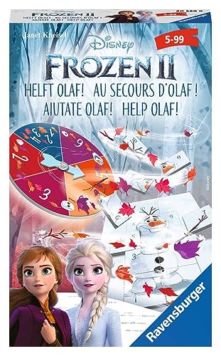 Ravensburger 20528 - Disney Frozen 2 helft Olaf, Mitbringspiel für 2-4 Spieler, ab 5 Jahren, kompaktes Format, Reisespiel, Glücksspiel Ravensburger 20528 - Disney Frozen 2 helft Olaf, Mitbringspiel für 2-4 Spieler, ab 5 Jahren, kompaktes Format, Reisespiel, Glücksspiel von Ravensburger