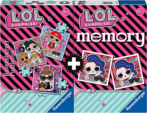 Ravensburger Multipack Memory + 3 Puzzle LOL (20549), Modelle von Ravensburger