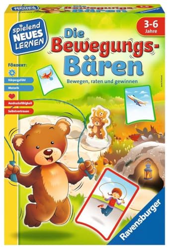 Ravensburger 20568 - Die Bewegungs-Bären - Spielen und Lernen für Kinder, das Bewegungsspiel für Kinder von 3-6 Jahren, Spielend Neues Lernen für 2-6 Spieler Ravensburger 20568 - Die Bewegungs-Bären - Spielen und Lernen für Kinder, das Bewegungsspiel für Kinder von 3-6 Jahren, Spielend Neues Lernen für 2-6 Spieler von Ravensburger