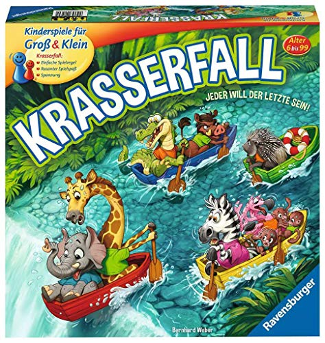 Ravensburger - 20569 - Krasserfall - rasantes Brettspiel für Familien und Kinder - Wettkampf für 2 bis 4 Spieler, Gesellschaftsspiel ab 6 Jahren von Ravensburger Spiele