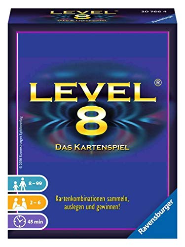 Ravensburger 20766 - Level 8, Kartenspiel ab 8 Jahren, Gesellschaftsspiel für 2-6 Spieler, Familienspiel, Zahlenfolge von Ravensburger Spiele