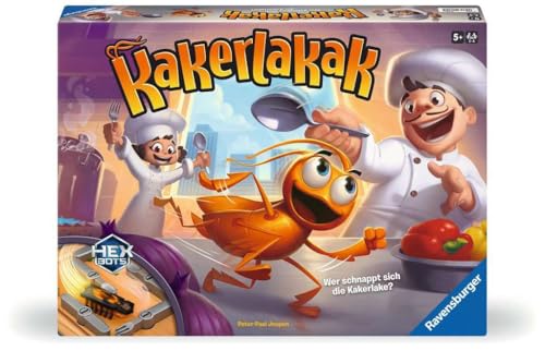 Ravensburger 20800 - Kakerlakak - Aktionsspiel mit elektronischer Kakerlake, Kinderspiele ab 5 Jahren, für 2-4 Personen, Familienspiele - Geburtstagsgeschenke von Ravensburger