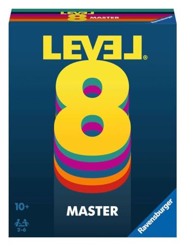 Ravensburger 20868 - Level 8 Master, Die Master Version des beliebten Kartenspiels für 2-6 Spieler ab 10 Jahren / Familienspiel / Reisespiel von Ravensburger