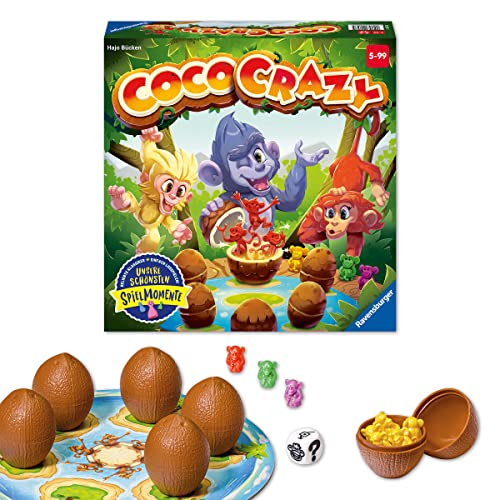 Ravensburger 20897 - Coco Crazy, Brettspiel für Kinder ab 5 Jahren, Familienspiel für Kinder und Erwachsene, Merkspiel für 2-8 Spieler von Ravensburger