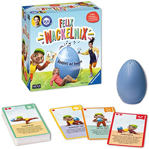 Ravensburger 20931 - Felix Wackelnix Schlaues Bewegungsspiel für 1 bis 6 Kinder ab 5 Jahren entwickelt mit dem Programm Beweg Dich schlau! der Felix-Neureuther-Stiftung. Ravensburger 20931 - Felix Wackelnix Schlaues Bewegungsspiel für 1 bis 6 Kinder ab 5 Jahren entwickelt mit dem Programm Beweg Dich schlau! der Felix-Neureuther-Stiftung. von Ravensburger