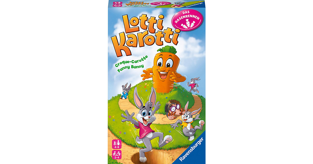 Ravensburger 20962 - Lotti Karotti, das Hasenrennen - Mitbringspiel Kinder und Familien ab 4 Jahren Kinder Ravensburger 20962 - Lotti Karotti, das Hasenrennen - Mitbringspiel Kinder und Familien ab 4 Jahren Kinder von Ravensburger
