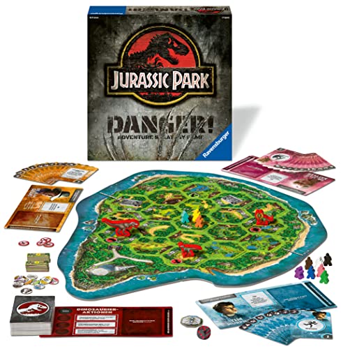 Ravensburger 20965 - Jurassic Park - Danger - Deutsche Ausgabe des Strategiespiels mit Nervenkitzel für 2-5 Spieler ab 10 Jahren von Wonder Forge