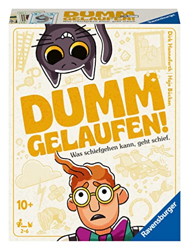 Ravensburger 20968 - Dumm Gelaufen! Kartenspiel für 2-6 Personen, Mit Mac und schwarzer Katze Murphy, Unterhaltung ab 10 Jahren Ravensburger 20968 - Dumm Gelaufen! Kartenspiel für 2-6 Personen, Mit Mac und schwarzer Katze Murphy, Unterhaltung ab 10 Jahren von Ravensburger