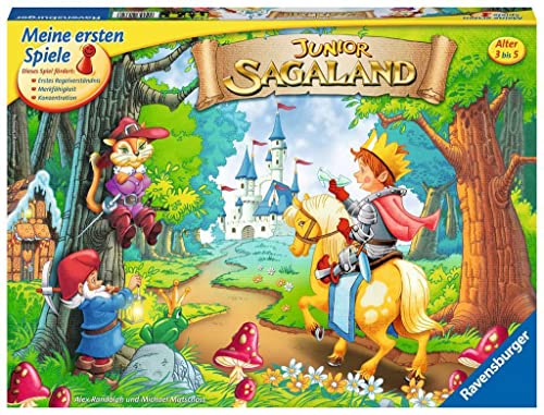 Ravensburger 21372 - Junior Sagaland - Kinderspiel, Junior Edition des Spieleklassikers für 2-4 Spieler ab 3 Jahren von Ravensburger