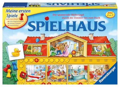 Ravensburger 21424 - Spielhaus - Kinderspielklassiker, spannende Bilderjagd für 2-4 Spieler ab 4 Jahren von Ravensburger