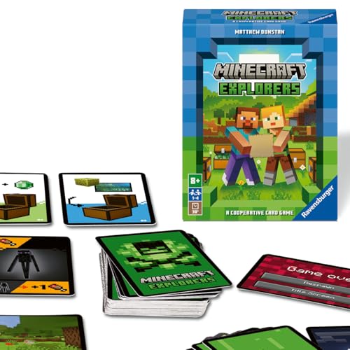Ravensburger 21580 Minecraft Explorers - Kooperatives Kartenspiel für 1-4 Personen ab 8 Jahren von Ravensburger