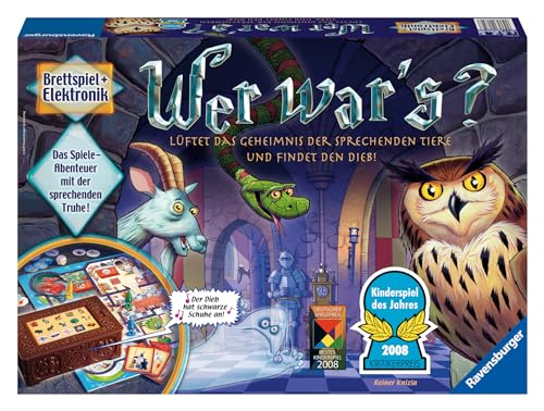 Ravensburger Kinderspiel 21854 - Wer War's, Gesellschafts- und Familienspiel, für Kinder und Erwachsene, Kinderspiel des Jahres, ab 6 Jahren, für 2-4 Spieler - Geburtstagsgeschenke von Ravensburger