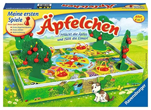 Ravensburger 22236 - Äpfelchen - Sammelspiel für Kinder, Äpfel pflücken für 2-4 Spieler ab 4-7 Jahren von Ravensburger