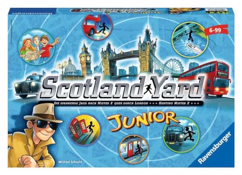 Ravensburger 22289 - Scotland Yard Junior, Brettspiel für 2-4 Spieler, Gesellschafts- und Familienspiel, für Kinder ab 6 Jahren von Ravensburger
