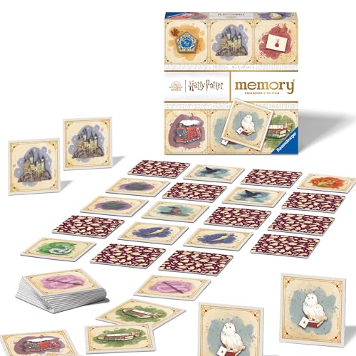 Ravensburger 22349 Collector's Memory® Harry Potter - Der Klassiker mit magischem Leucht-Effekt entführt 2 bis 8 Harry Potter Fans ab 6 Jahren in die Zauberhafte Welt von Hogwarts von Ravensburger