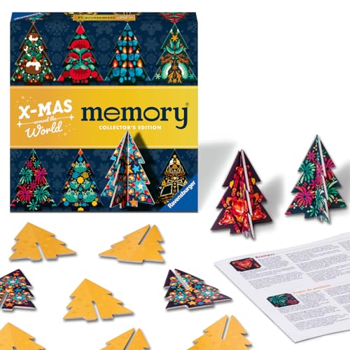 Ravensburger 22350 Collector's memory® Weihnachten - Das weltbekannte Gedächtnisspiel mit Weihnachtsbäumen zum Aufstellen von Ravensburger