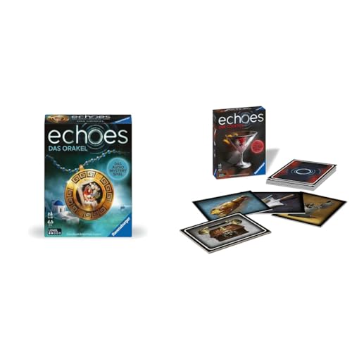 Ravensburger 22452 Echoes Das Orakel - Audio Mystery Spiel ab 14 Jahren, Erlebnis-Spiel & 20814 Echoes Der Cocktail - Audio Mystery Spiel ab 14 Jahren, Erlebnis-Spiel von Ravensburger