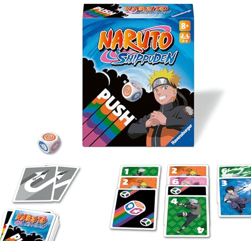 Ravensburger 22888 Naruto Shippuden Push - Unterhaltsames und risikoreiches Kartenspiel zur Animeserie Naruto Shippuden, Ablegespiel für 2-6 Spieler ab 8 Jahren Ravensburger 22888 Naruto Shippuden Push - Unterhaltsames und risikoreiches Kartenspiel zur Animeserie Naruto Shippuden, Ablegespiel für 2-6 Spieler ab 8 Jahren von Ravensburger