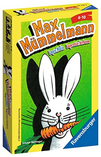 Ravensburger 23119 - Max Mümmelmann, Mitbringspiel für 2-4 Spieler, Kinderspiel ab 4 Jahren, kompaktes Format, Reisespiel, Hase - Geburtstagsgeschenke von Ravensburger