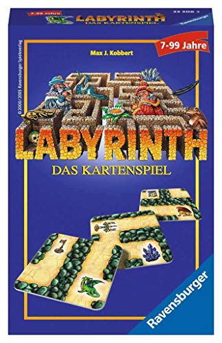 Ravensburger 23206 - Labyrinth - Das Kartenspiel , Mitbringspiel für 2-6 Spieler, Legespiel ab 7 Jahren, kompaktes Format, Reisespiel von Ravensburger Spiele