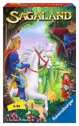 Ravensburger 23318 - Sagaland, Mitbringspiel für 2-4 Spieler, Kinderspiel ab 6 Jahren, kompaktes Format, Reisespiel, Brettspiel von Ravensburger