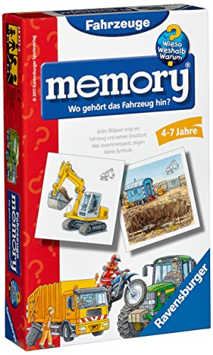 Ravensburger 23327 - WWW Wieso? Weshalb? Warum? Fahrzeuge Memory - Kinderspiel/Reisespiel von Ravensburger