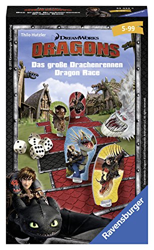 Ravensburger 23432 - Dragons: Das groߟe Drachenrennen - Kinderspiel/ Reisespiel von Ravensburger Spiele