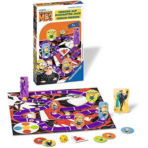 Ravensburger 23435 - Despicable Me 3 Minions auf Diamanten-Jagd - Kinderspiel/ Reisespiel von Ravensburger Spiele