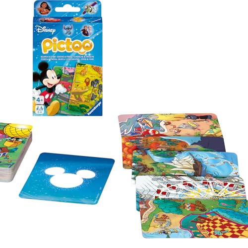 Ravensburger 23478 - Pictoo Disney Kartenspiel - Schnelles Karten-Suchspiel für Kinder ab 4 Jahren, Familienspiel für Kinder und Erwachsene, für 2 bis 6 Spieler Ravensburger 23478 - Pictoo Disney Kartenspiel - Schnelles Karten-Suchspiel für Kinder ab 4 Jahren, Familienspiel für Kinder und Erwachsene, für 2 bis 6 Spieler von Ravensburger
