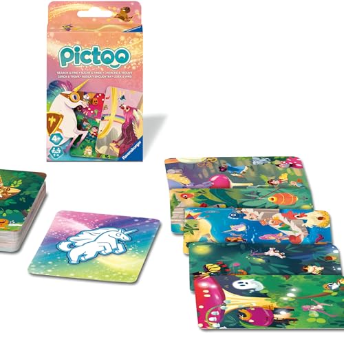 Ravensburger 23480 - Pictoo Fantasy Kartenspiel - Schnelles Karten-Suchspiel für Kinder ab 4 Jahren, Familienspiel für Kinder und Erwachsene, für 2 bis 6 Spieler von Ravensburger
