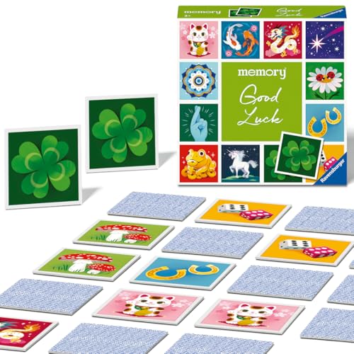 Ravensburger 23488 Memory® Moments - Good Luck - Ravensburger Spieleklassiker für 2 bis 6 Spieler ab 3 Jahren. Mit 24 Bildpaaren die Glückssymbole aus Aller Welt Zeigen Ravensburger 23488 Memory® Moments - Good Luck - Ravensburger Spieleklassiker für 2 bis 6 Spieler ab 3 Jahren. Mit 24 Bildpaaren die Glückssymbole aus Aller Welt Zeigen von Ravensburger