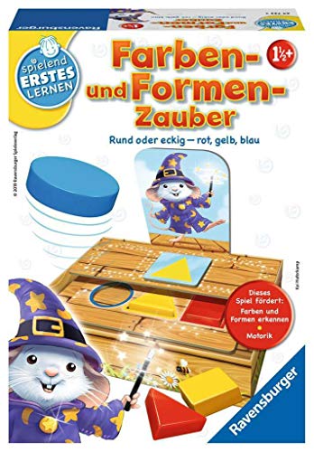 Ravensburger 24723 - Farben- und Formen-Zauber - Lernspiel für die ganz Kleinen - Farbenspiel für Kinder ab 2 Jahren, Spielend erstes Lernen, Formenspiel für 1-3 Spieler von Ravensburger