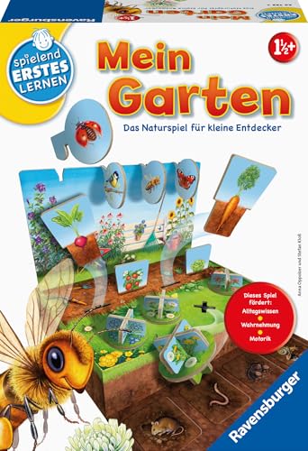 Ravensburger 24733 - Mein Garten - Lernspiel für Kinder ab 1,5 Jahren, Spielend Erstes Lernen für 1-2 Spieler von Ravensburger