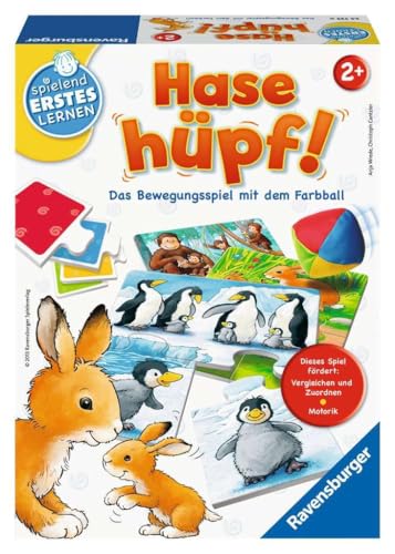 Ravensburger 24735 - Hase hüpf! - Bewegungsspiel für die Kleinen - Spiel für Kinder ab 2 Jahren, Spielend erstes Lernen für 1-4 Spieler von Ravensburger