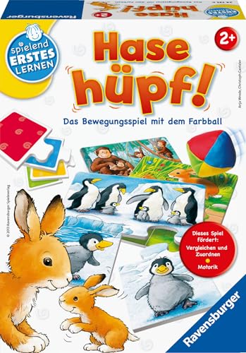 Ravensburger 24735 - Hase hüpf! - Bewegungsspiel für die Kleinen - Spiel für Kinder ab 2 Jahren, Spielend erstes Lernen für 1-4 Spieler von Ravensburger