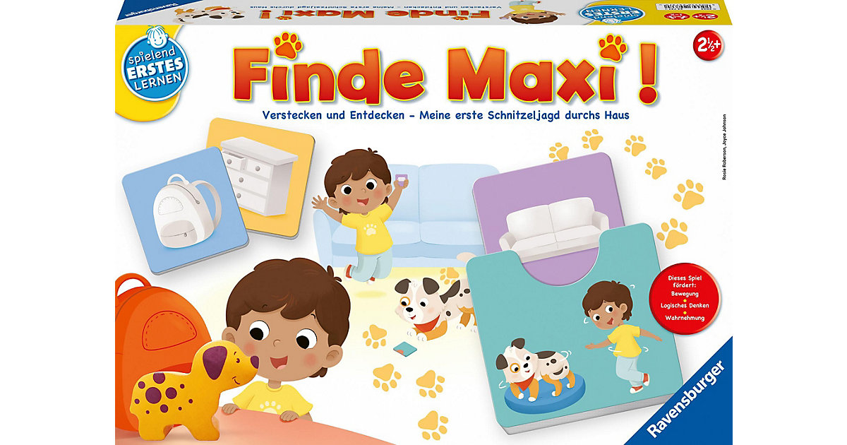 Ravensburger 24737 - Finde Maxi! - Lernspiel Kinder ab 2,5 Jahren, Spielend Erstes Lernen 1-2 Spieler Kinder Ravensburger 24737 - Finde Maxi! - Lernspiel Kinder ab 2,5 Jahren, Spielend Erstes Lernen 1-2 Spieler Kinder von Ravensburger